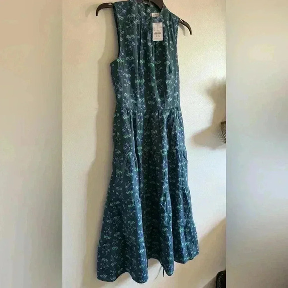 JCREW Printed mockneck tiered midi dress - NWT - Picture 6 of 16